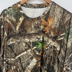 Realtree Edge‎ Camo Hunting Long Sleeve Shirt Mens Large Outdoors Stretch